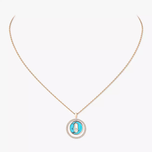 [✨ROSE💎]Lucky Move Diamond Necklace in Rose Gold and White Mother-of-Pearl