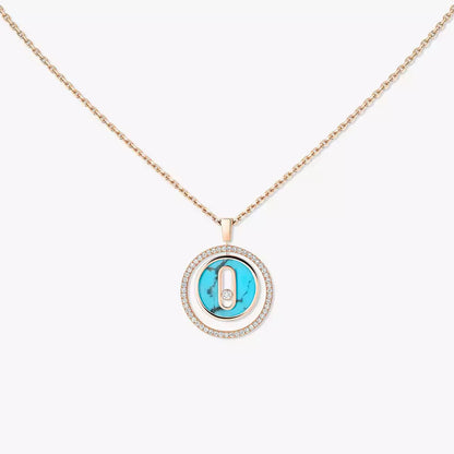 [✨ROSE💎]Lucky Move Diamond Necklace in Rose Gold and White Mother-of-Pearl