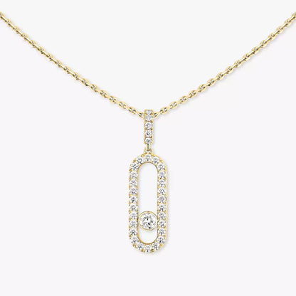 [✨ROSE💎]Move Uno Diamond Necklace in Rose Gold