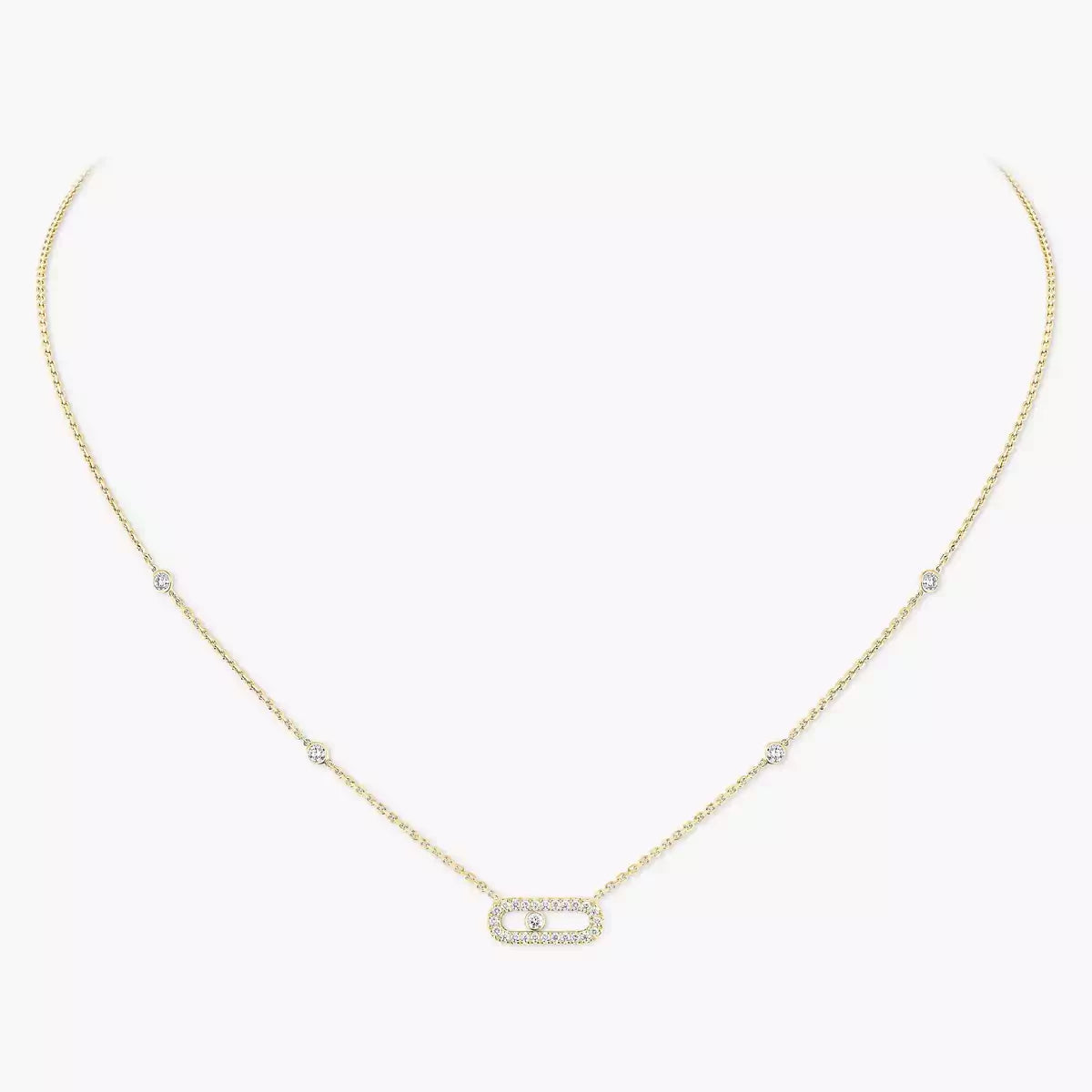 [✨ROSE💎]Diamond Necklace Move Uno