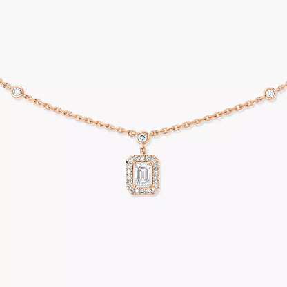 [✨ROSE💎]My Twin Diamond Necklace in Silver
