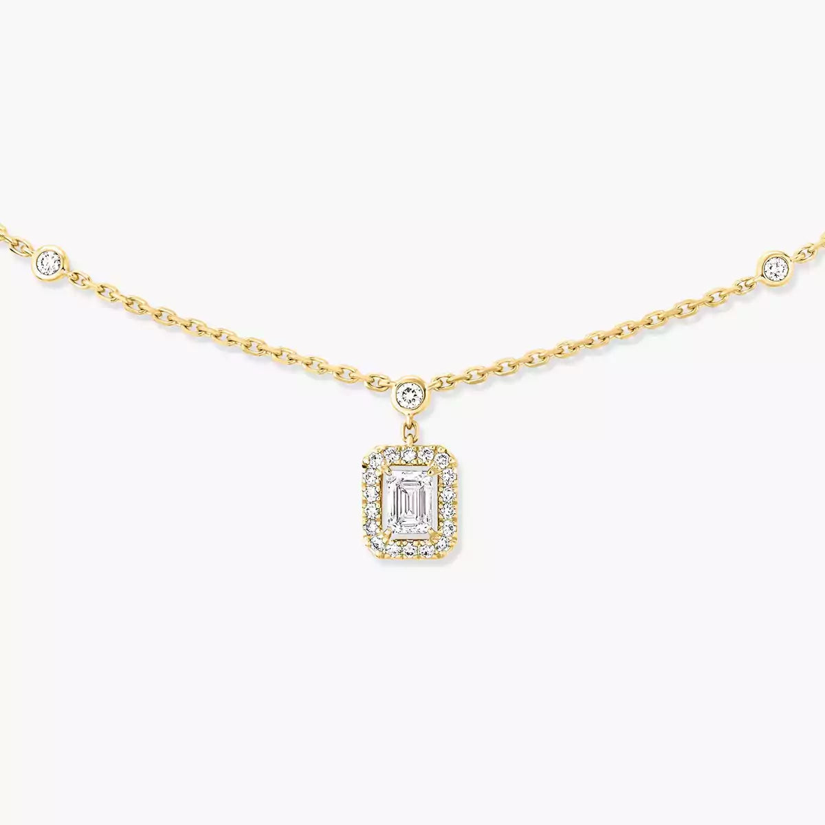 [✨ROSE💎]My Twin Diamond Necklace in Silver