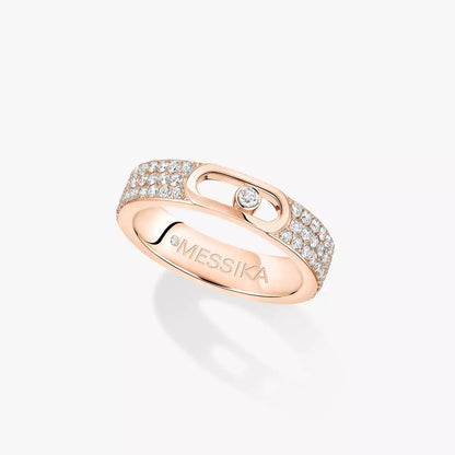 [✨ROSE💎]Move Joaillerie Pave_ Diamond Wedding Ring