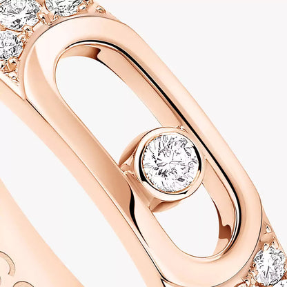 [✨ROSE💎]Move Joaillerie Pave_ Diamond Wedding Ring