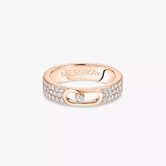 [✨ROSE💎]Move Joaillerie Pave_ Diamond Wedding Ring