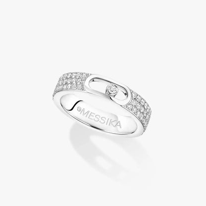 [✨ROSE💎]Move Joaillerie Pave_ Diamond Wedding Ring