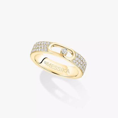 [✨ROSE💎]Move Joaillerie Pave_ Diamond Wedding Ring