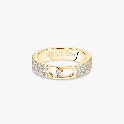 [✨ROSE💎]Move Joaillerie Pave_ Diamond Wedding Ring