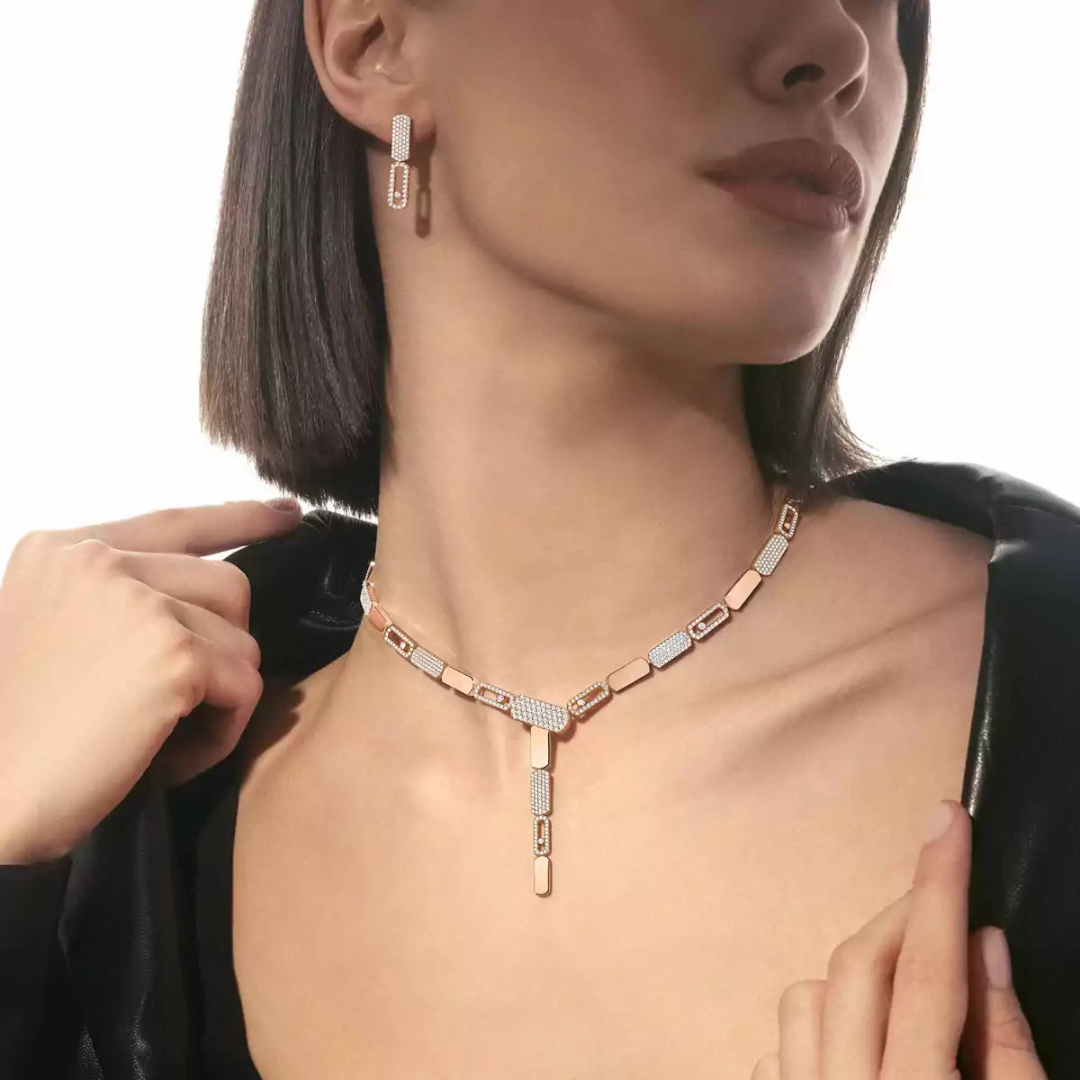 [✨ROSE💎]Imperial Move SM Diamond Earrings
