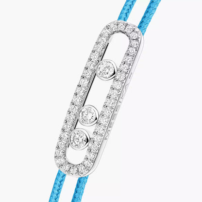 [✨ROSE💎]MK Care(s) pink cord pavé bracelet