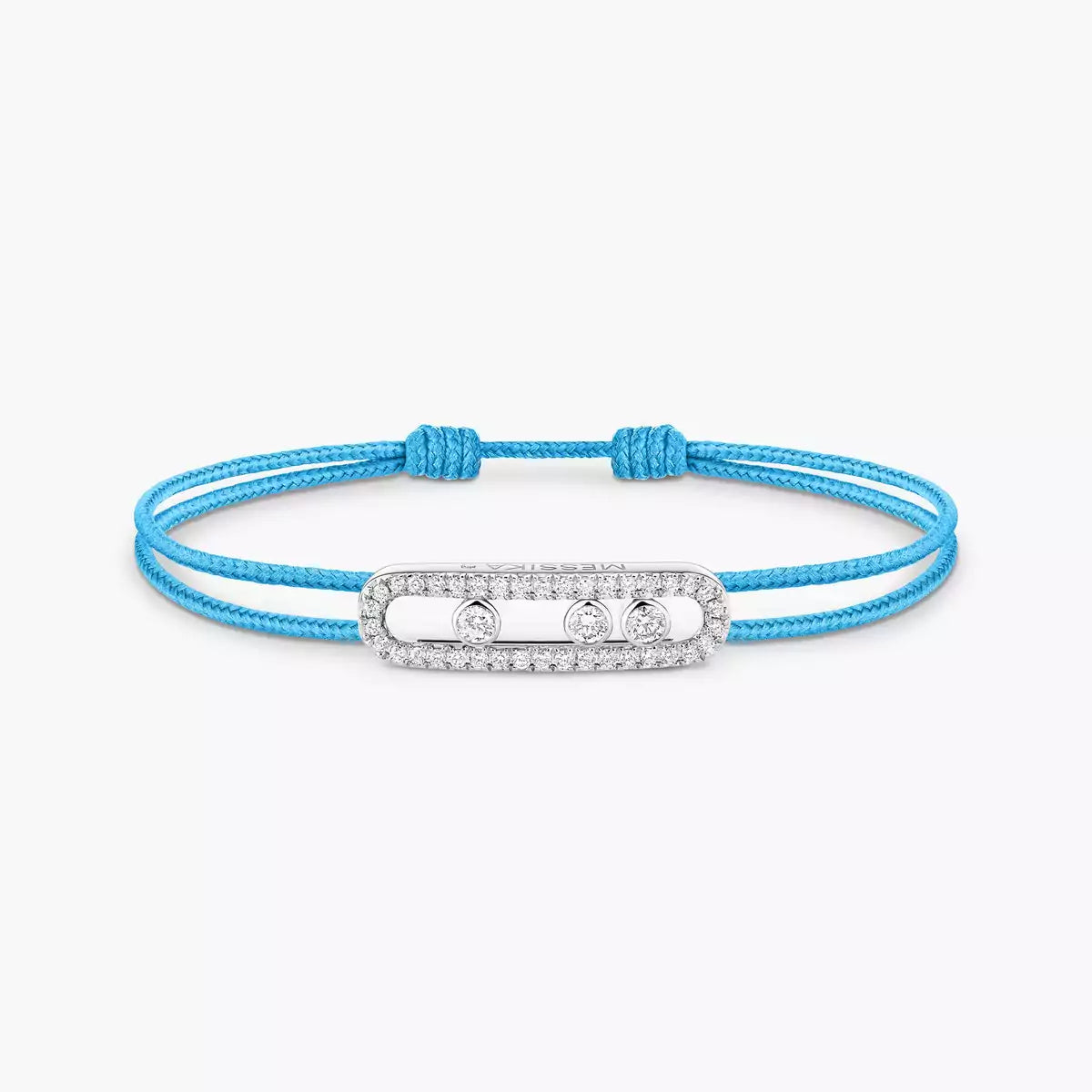 [✨ROSE💎]MK Care(s) pink cord pavé bracelet