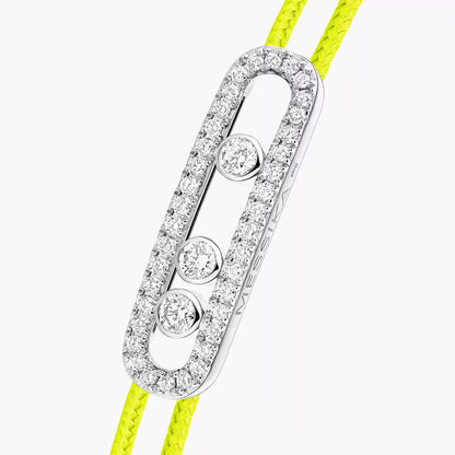 [✨ROSE💎]MK Care(s) pink cord pavé bracelet
