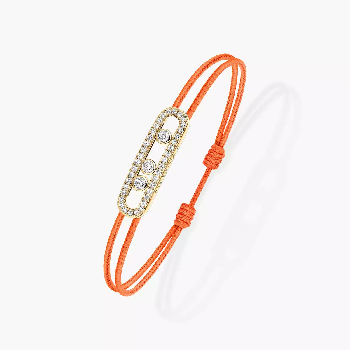 [✨ROSE💎]MK Care(s) pink cord pavé bracelet