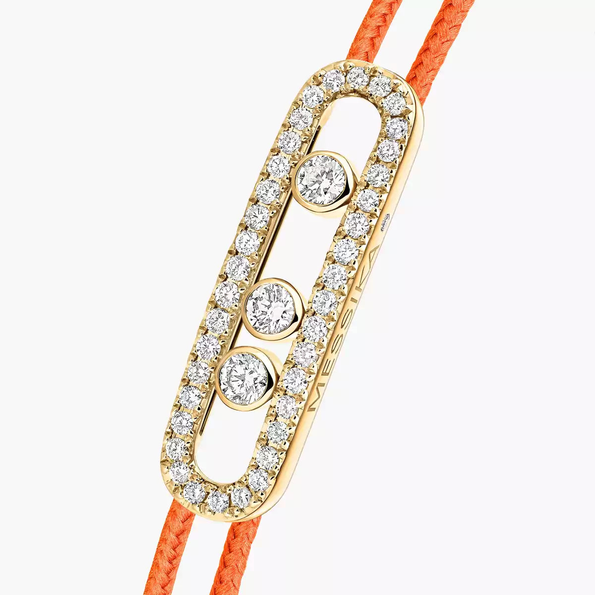 [✨ROSE💎]MK Care(s) pink cord pavé bracelet