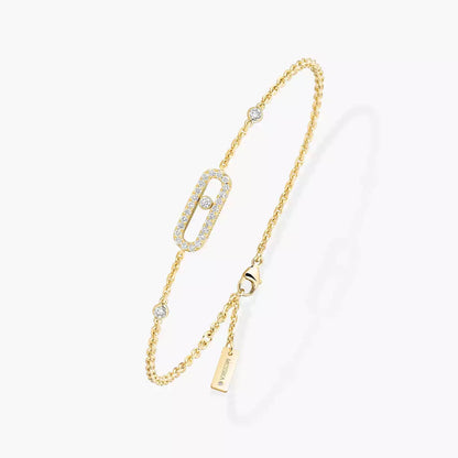 [✨ROSE💎]Move Uno Diamond Bracelet
