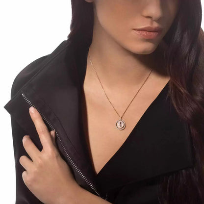 [✨ROSE💎]Lucky Move Diamond Necklace in Rose Gold and White Mother-of-Pearl