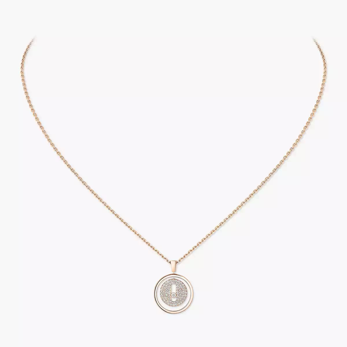 [✨ROSE💎] Lucky Move Diamond Necklace