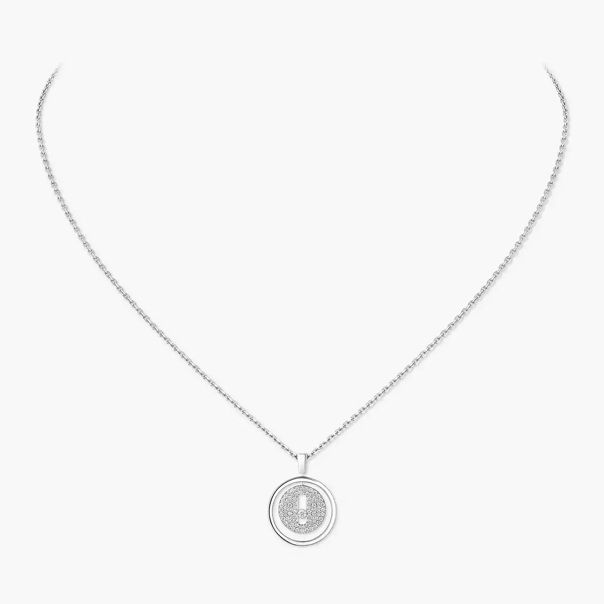 [✨ROSE💎] Lucky Move Diamond Necklace