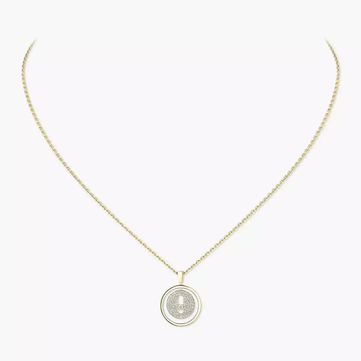 [✨ROSE💎] Lucky Move Diamond Necklace