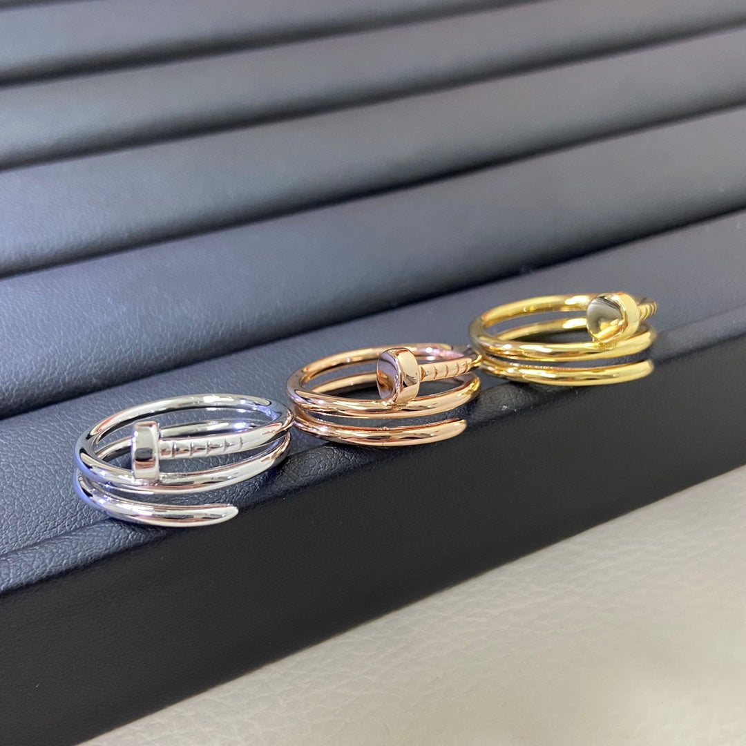 [✨ROSE💎]SMOOTH THREE-BAND NAIL RING