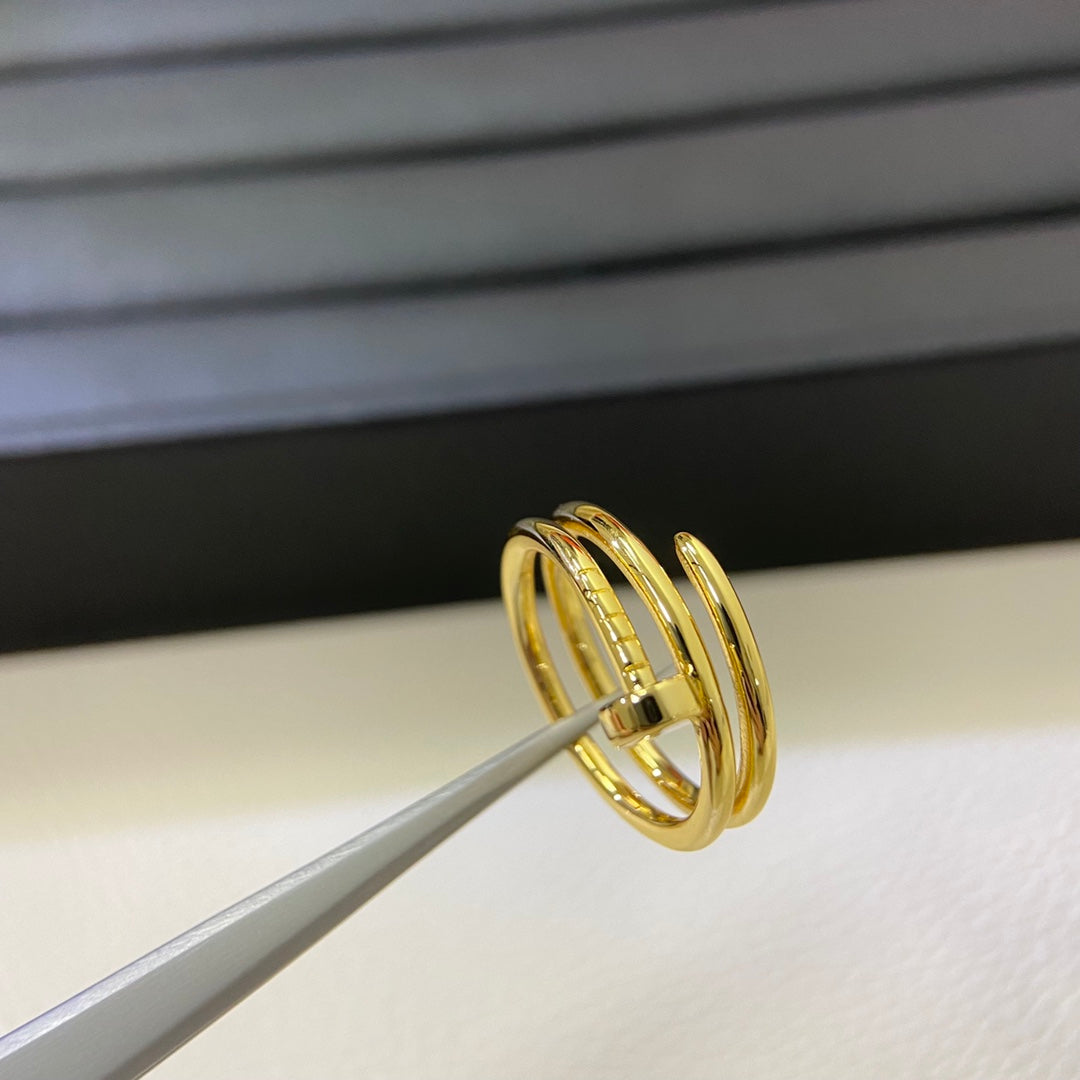 [✨ROSE💎]SMOOTH THREE-BAND NAIL RING