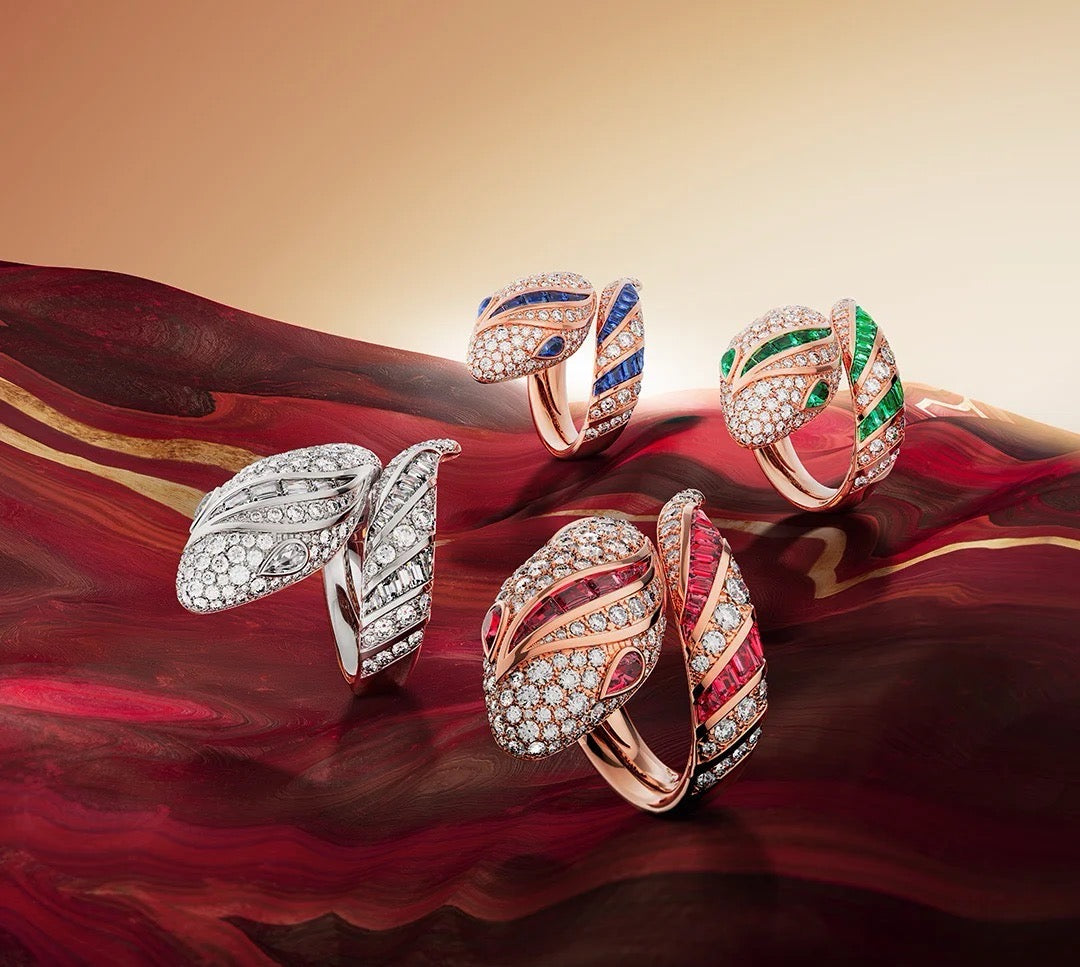 [✨ROSE💎]BRAND NEW LUXURY RED SNAKE RING