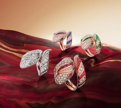 [✨ROSE💎]BRAND NEW LUXURY RED SNAKE RING