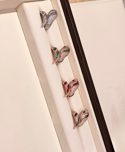 [✨ROSE💎]BRAND NEW LUXURY BLUE SNAKE RING