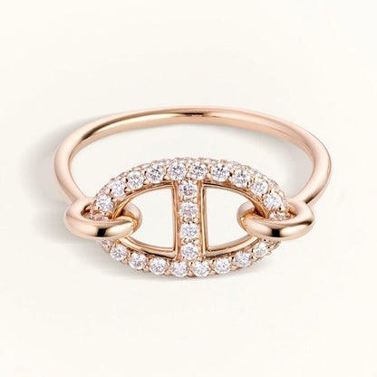 [✨ROSE💎]RONDE SMALL DIAMOND RING