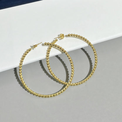 [✨ROSE💎] SMOOTH BEAD STUD EARRINGS