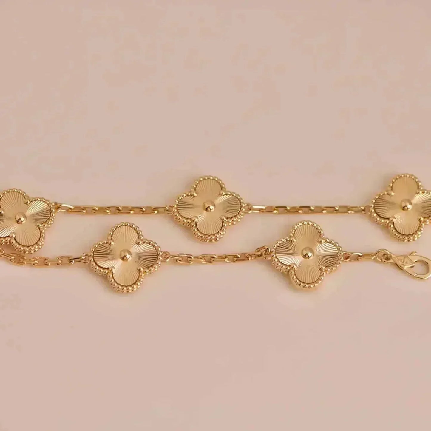 [✨ROSE💎] CLOVER 5 MOTIF LASER BRACELET COLLECTION