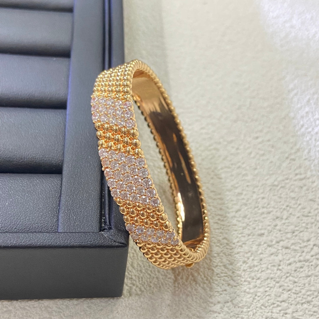 [✨ROSE💎]  FIVE-ROW DIAMOND BRACELET