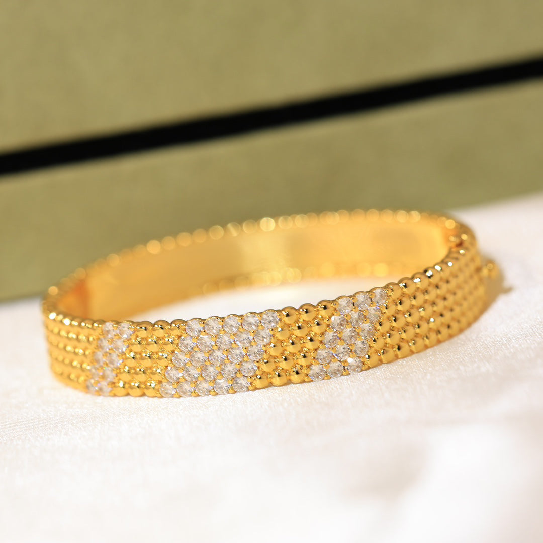 [✨ROSE💎]  FIVE-ROW DIAMOND BRACELET