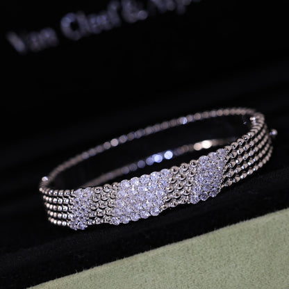 [✨ROSE💎]  FIVE-ROW DIAMOND BRACELET