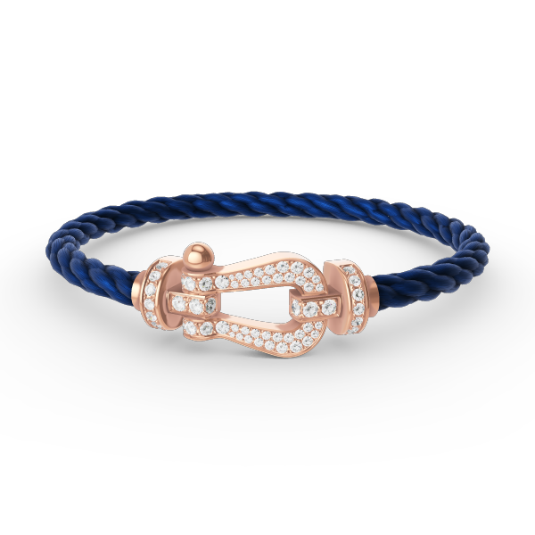 [✨ROSE💎]FORCE LARGE HORSESHOE FULL DIAMOND BRACELET ROSE GOLD