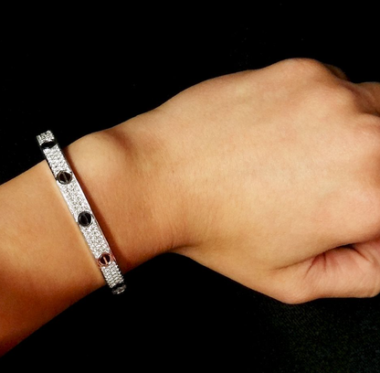 [✨ROSE💎]LOVE BRACELET 6.1MM DIAMOND-PAVED CERAMIC