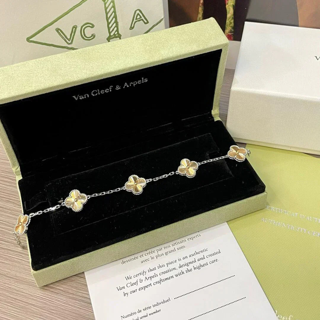 [✨ROSE💎] CLOVER 5 MOTIF LASER BRACELET COLLECTION