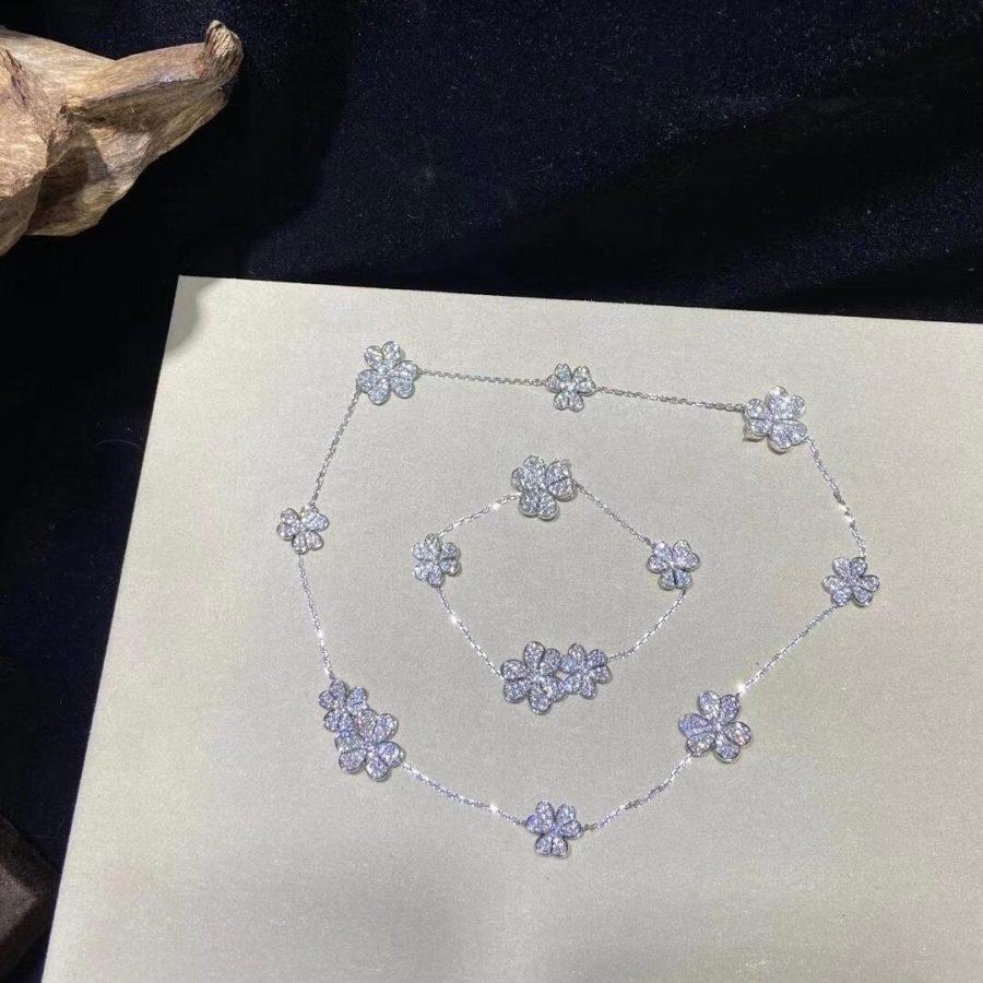 [✨ROSE💎]FRIVOLE SILVER 5 FLOWERS BRACELET