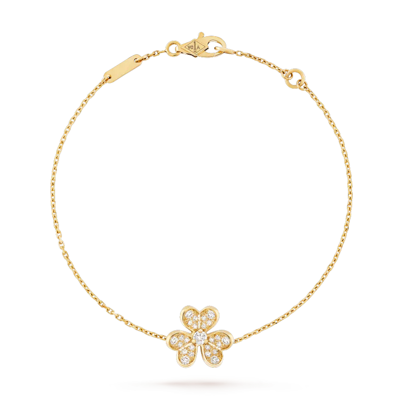 [✨ROSE💎]FRIVOLE GOLD FLOWER DIAMOND BRACELET