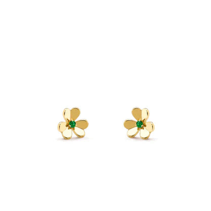 [✨ROSE💎]FRIVOLE  FLOWER MALACHITE EARRINGS