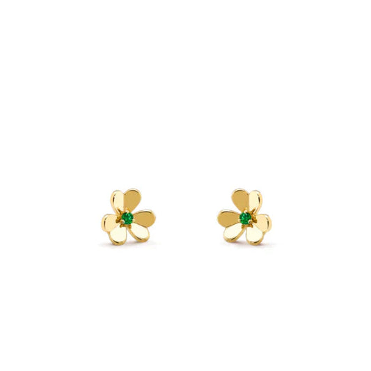 [✨ROSE💎]FRIVOLE  FLOWER MALACHITE EARRINGS