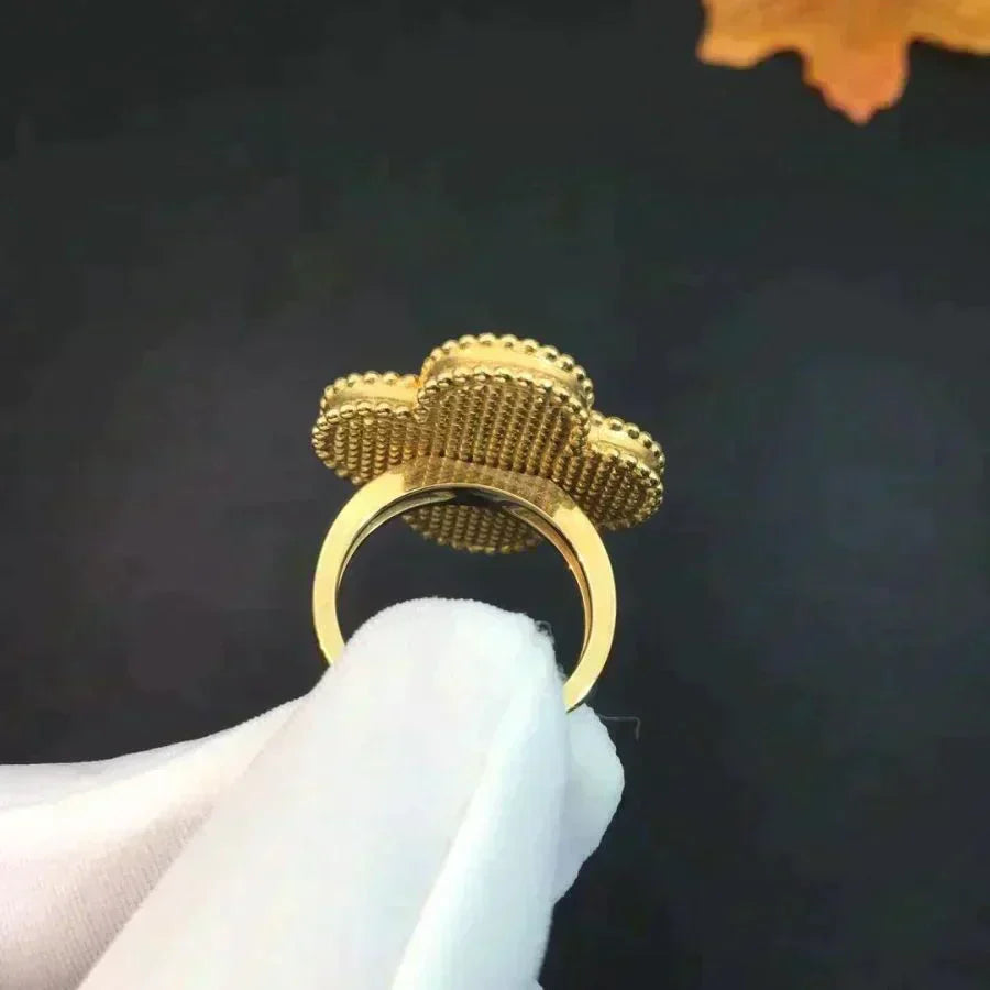 [✨ROSE💎]CLOVER MALACHITE RING