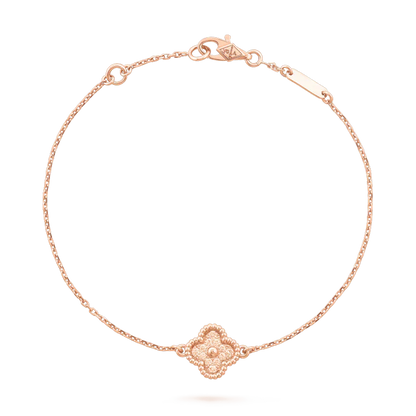 [✨ROSE💎]CLOVER SINGLE FLOWER BRACELET