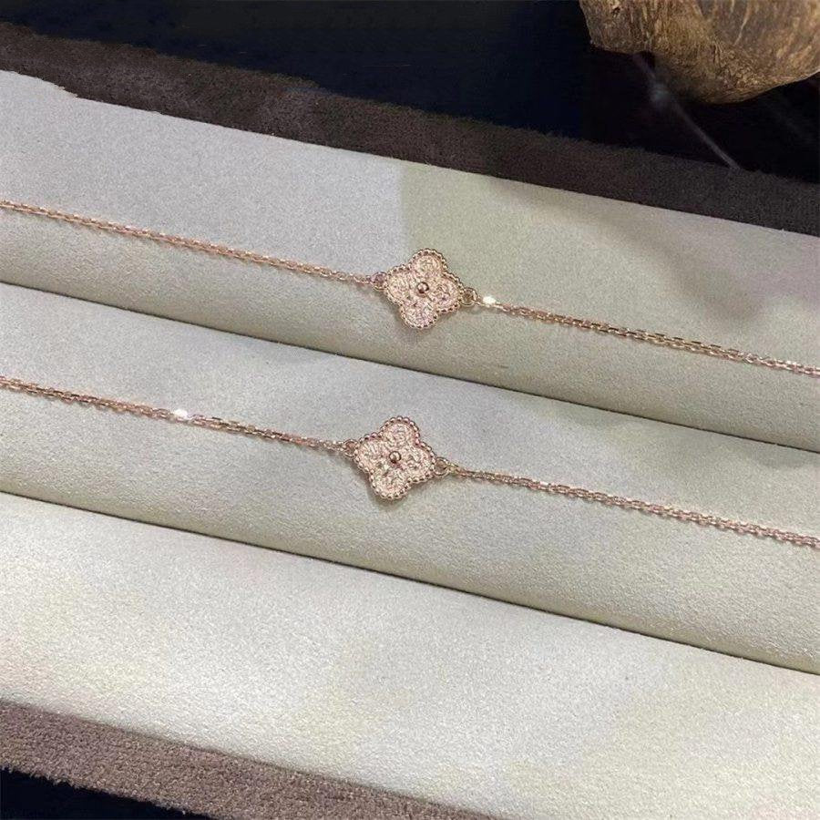 [✨ROSE💎]CLOVER SINGLE FLOWER BRACELET