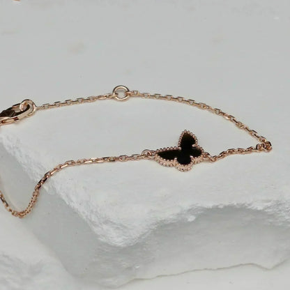 [✨ROSE💎]BUTTERFLY ONYX  BUTTERFLY BRACELET