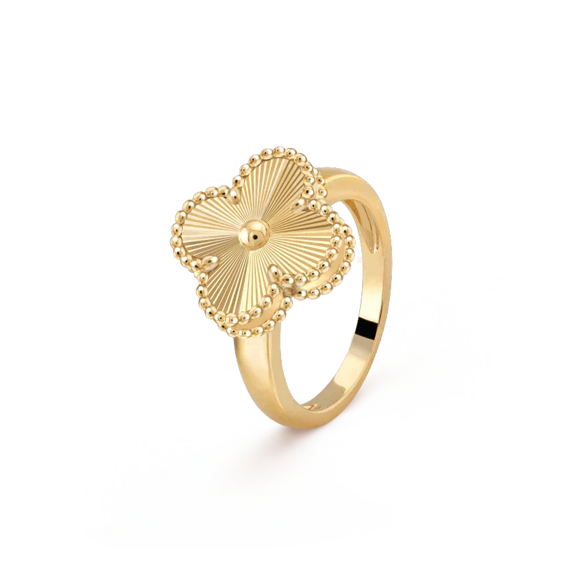 [✨ROSE💎]CLOVER GOLD RING