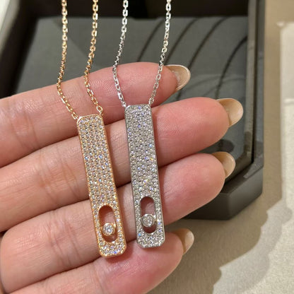 [✨ROSE💎]MY FIRST DIAMOND PAVED NECKLACE