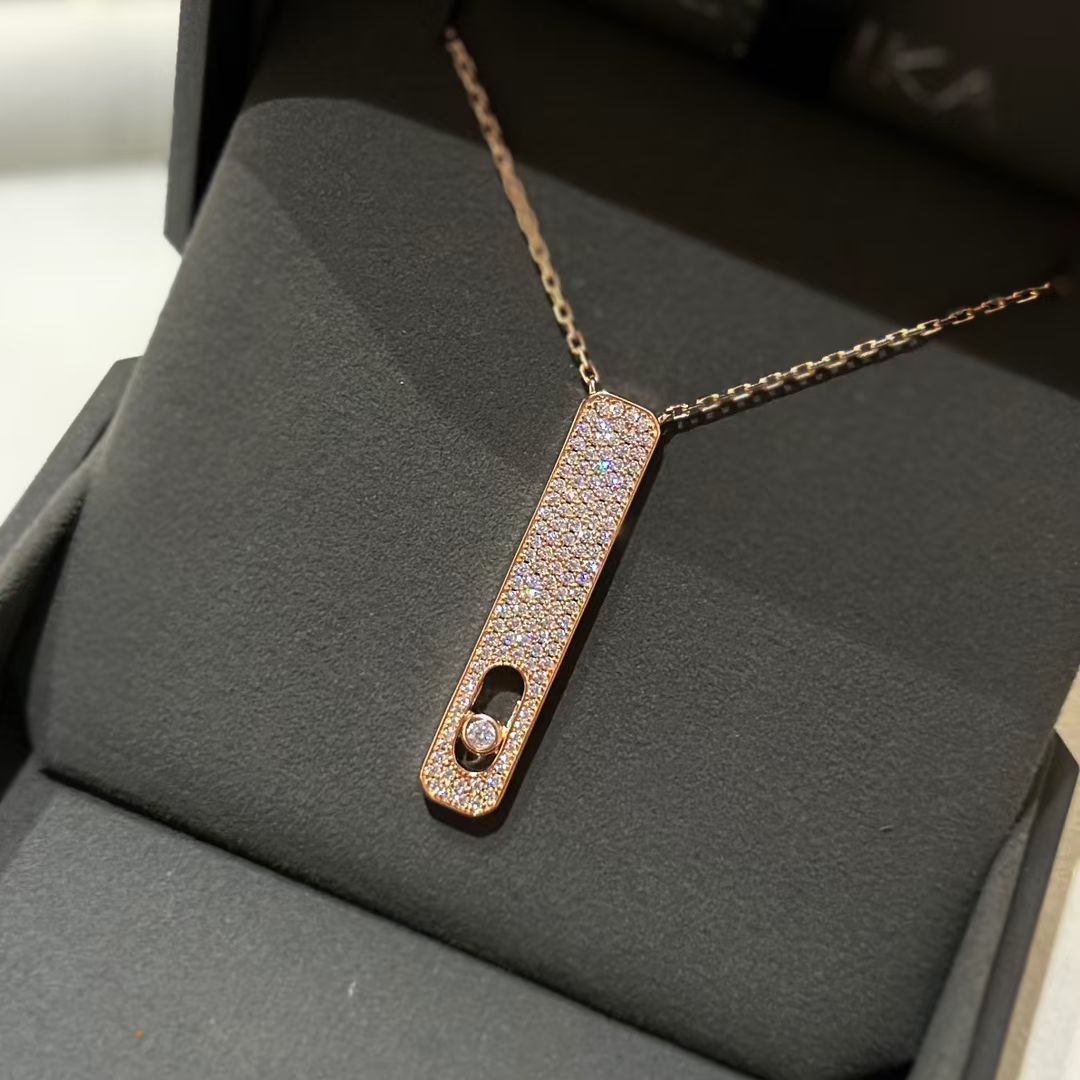 [✨ROSE💎]MY FIRST DIAMOND PAVED NECKLACE