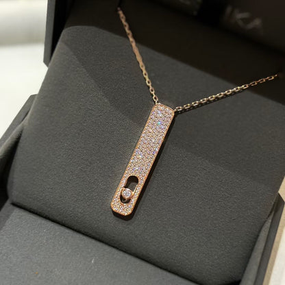 [✨ROSE💎]MY FIRST DIAMOND PAVED NECKLACE