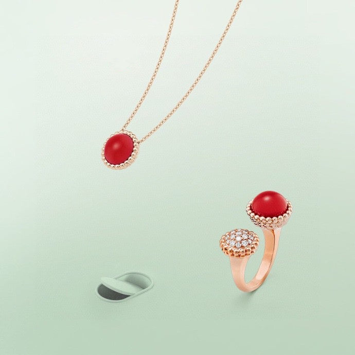 [✨ROSE💎]PERLEE COULEURS DIAMOND ROSE GOLD BETWEEN THE FINGER RING